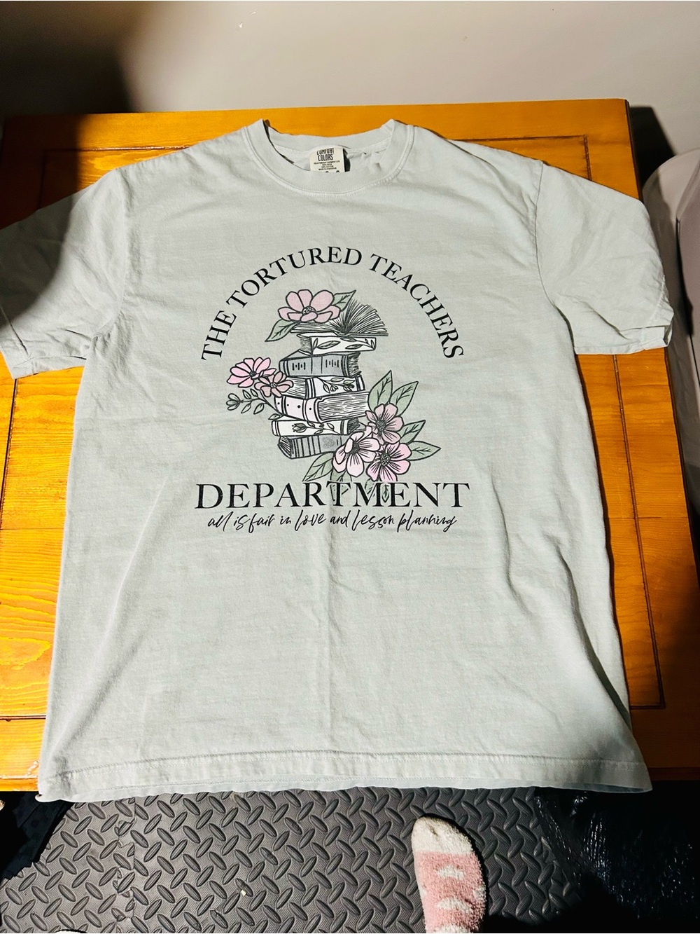 The Tortured Teachers Department Graphic Tee - Light Blue